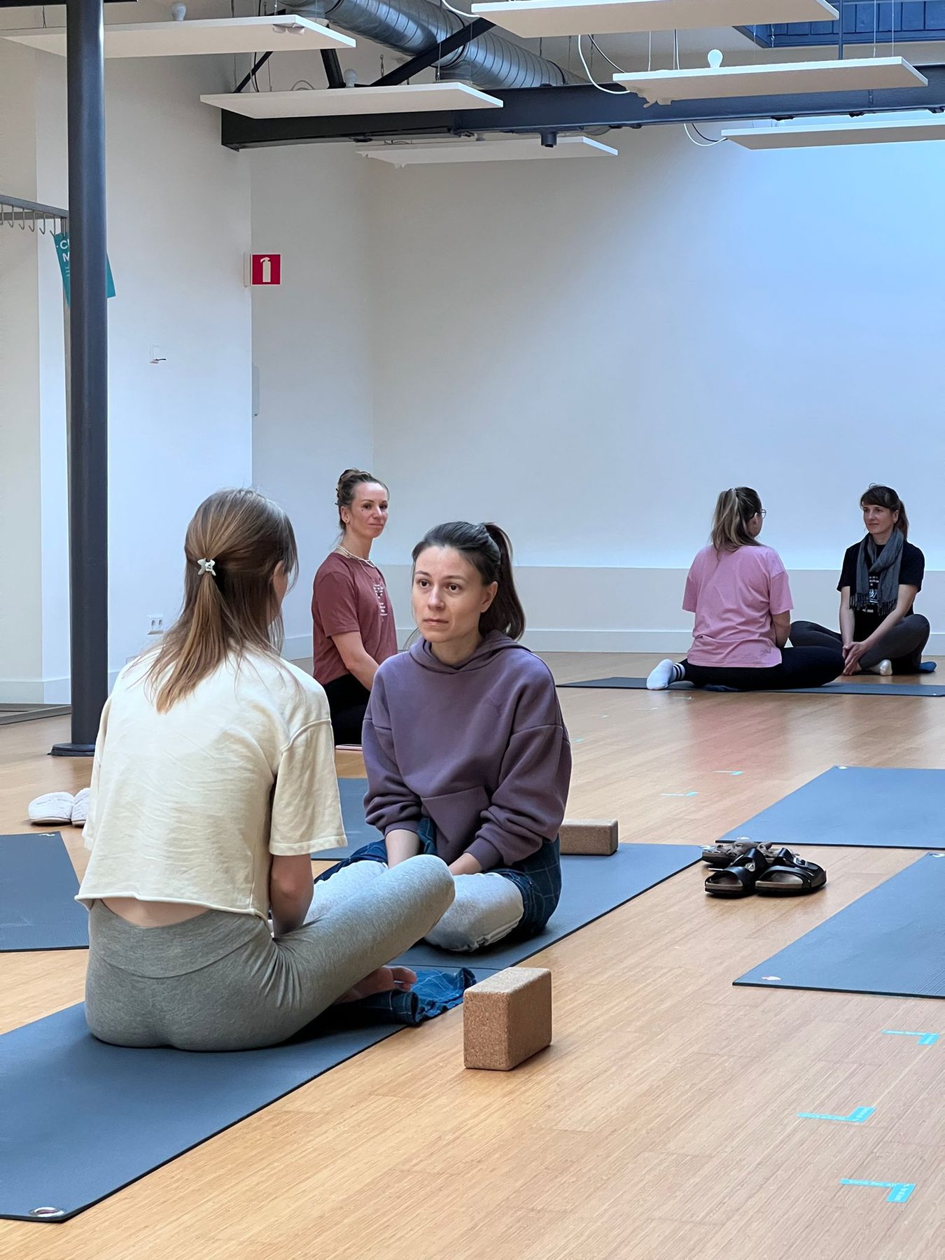 Participants sitting in a circle during a somatic healing workshop